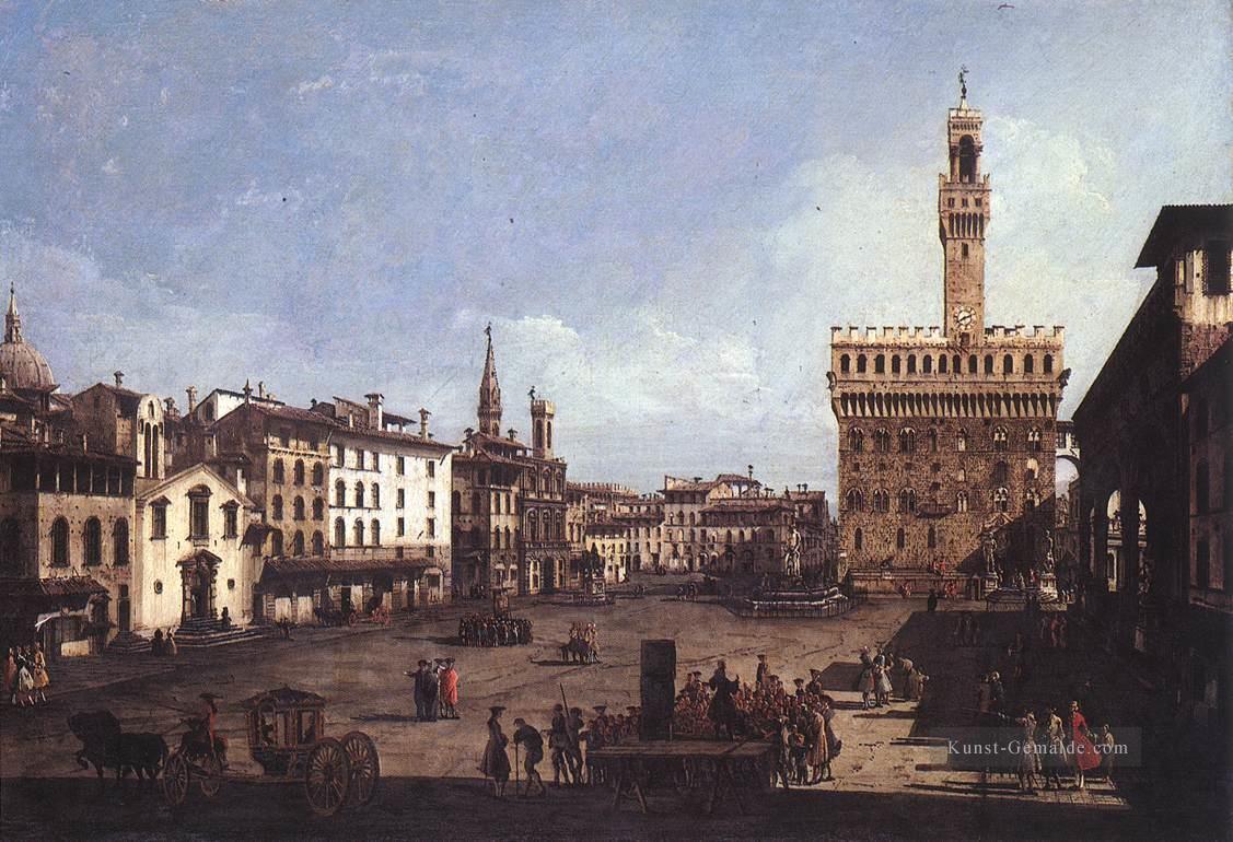 der Piazza della Signoria in Florenz städtischen Bernardo Bellotto Ölgemälde